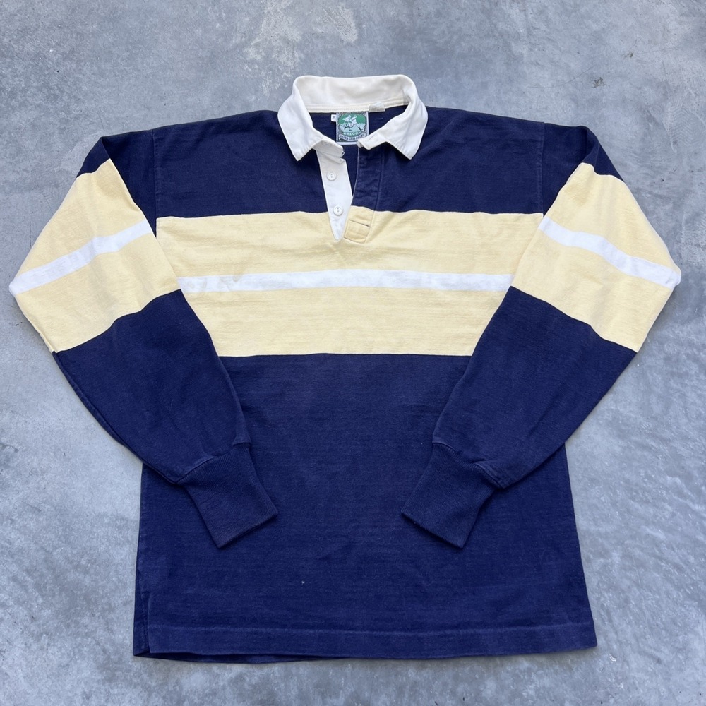 Vintage Oregon Rugby Size XL Blue Stripe Heavy Long Sleeve